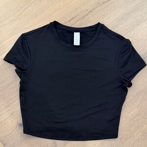 ALO Yoga Black Short Sleeve Top Size S